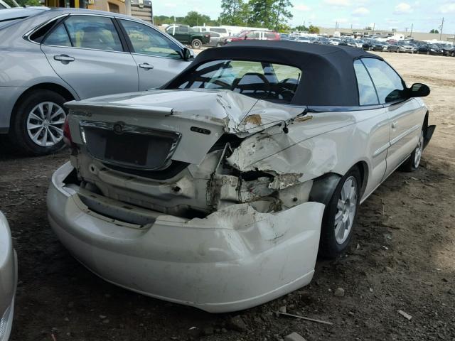 1C3EL75R05N592852 - 2005 CHRYSLER SEBRING GT WHITE photo 4