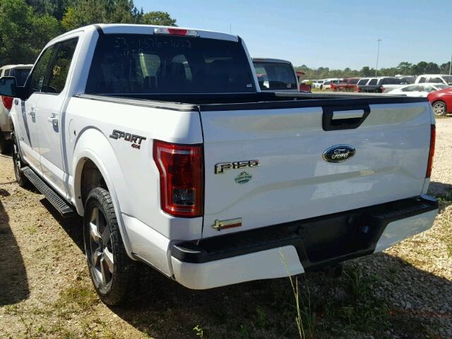 1FTEW1EP3FKD78911 - 2015 FORD F150 WHITE photo 3