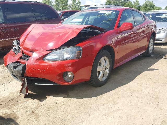 2G2WP552571145096 - 2007 PONTIAC GRAND PRIX RED photo 2
