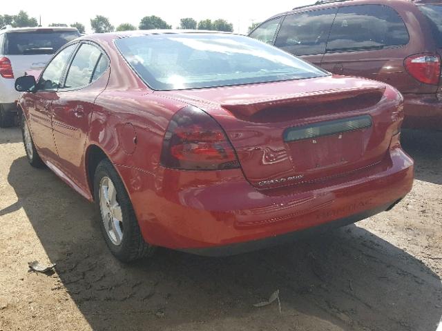 2G2WP552571145096 - 2007 PONTIAC GRAND PRIX RED photo 3