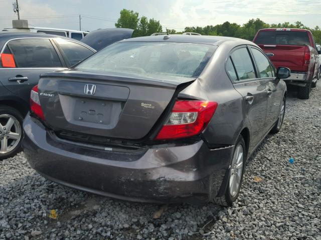 2HGFB2F94CH505255 - 2012 HONDA CIVIC EXL 棕色 照片 4