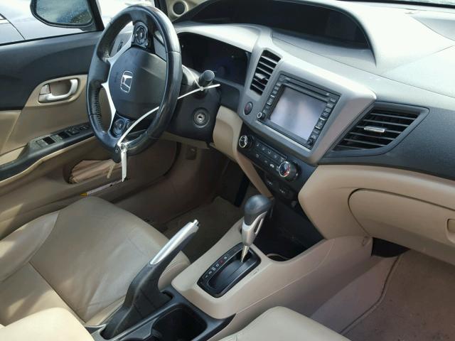 2HGFB2F94CH505255 - 2012 HONDA CIVIC EXL 棕色 照片 9
