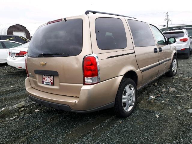 1GNDV23L16D191635 - 2006 CHEVROLET UPLANDER L BEIGE photo 4