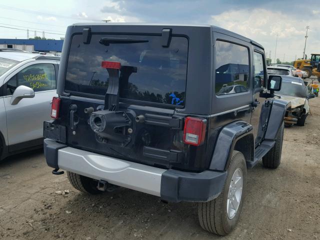 1C4AJWBG1CL211368 - 2012 JEEP WRANGLER S BLACK photo 4