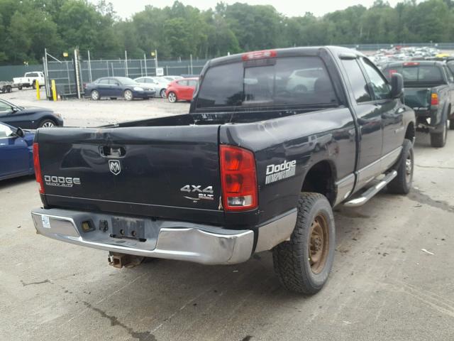 3D7KU28W03G764521 - 2003 DODGE RAM 2500 S Սև լուսանկար 4