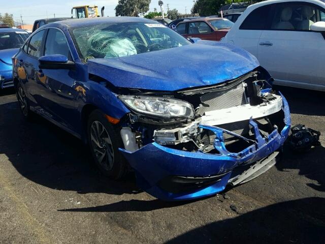 2HGFC2F79HH510681 - 2017 HONDA CIVIC EX BLUE photo 1