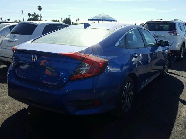 2HGFC2F79HH510681 - 2017 HONDA CIVIC EX BLUE photo 4