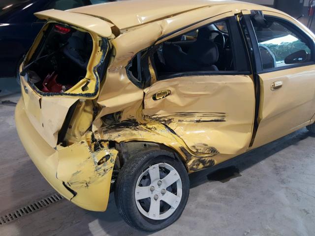 KL1TD666X6B659725 - 2006 CHEVROLET AVEO BASE Сары фото 9