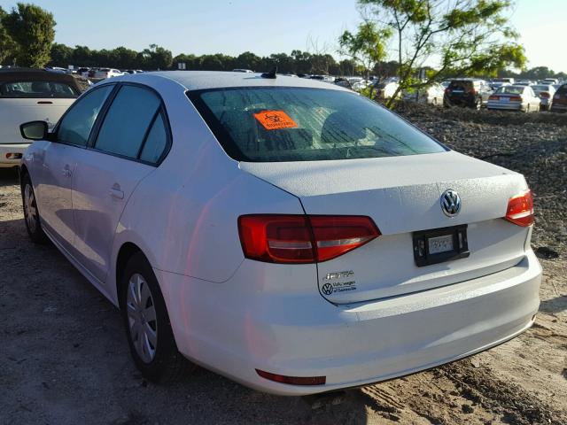 3VW2K7AJ6FM349640 - 2015 VOLKSWAGEN JETTA BASE 白色 照片 3