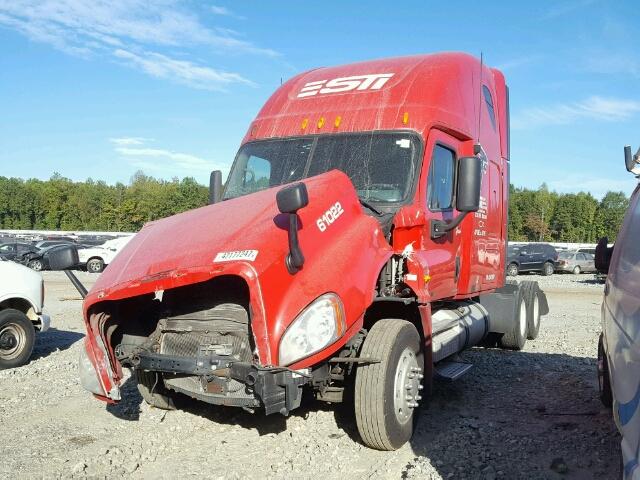 1FUJGLDR5ASAT0087 - 2010 FREIGHTLINER CASCADIA 1 RED photo 2