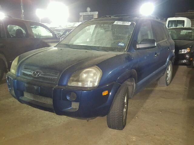 KM8JM12B56U336141 - 2006 HYUNDAI TUCSON GL BLUE photo 2