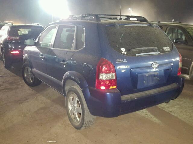 KM8JM12B56U336141 - 2006 HYUNDAI TUCSON GL BLUE photo 3