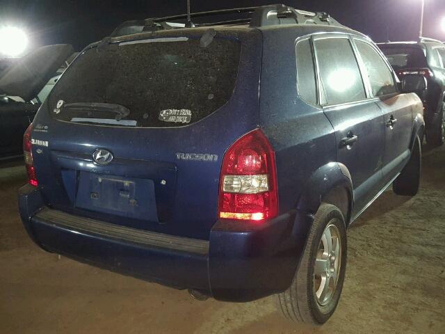 KM8JM12B56U336141 - 2006 HYUNDAI TUCSON GL BLUE photo 4