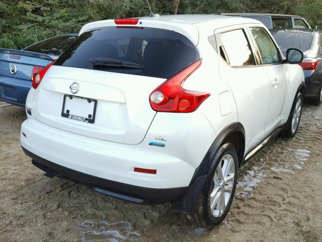 JN8AF5MR6ET454692 - 2014 NISSAN JUKE WHITE photo 4