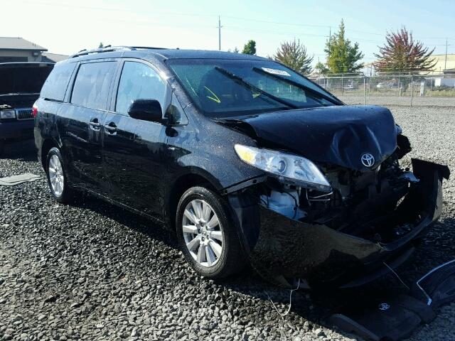 5TDJZ3DC7HS166167 - 2017 TOYOTA SIENNA BLACK photo 1