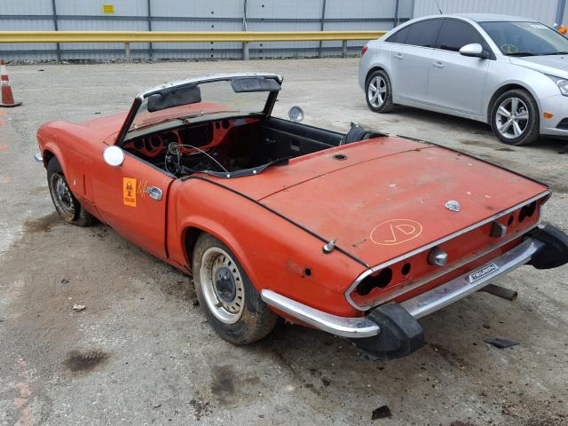 FM137341 - 1974 TRIUMPH CAR CONVERT ORANGE photo 3