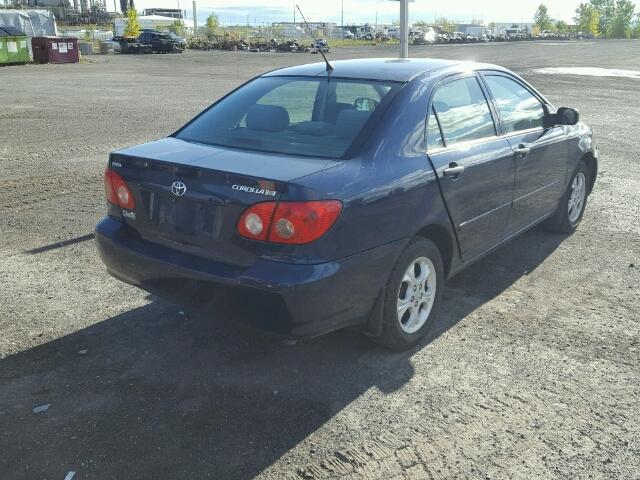 2T1BR32E67C839322 - 2007 TOYOTA COROLLA BLUE photo 4