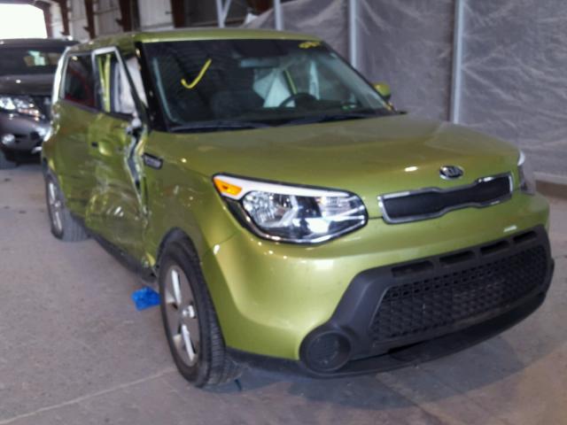 KNDJN2A20F7783287 - 2015 KIA SOUL GREEN photo 1