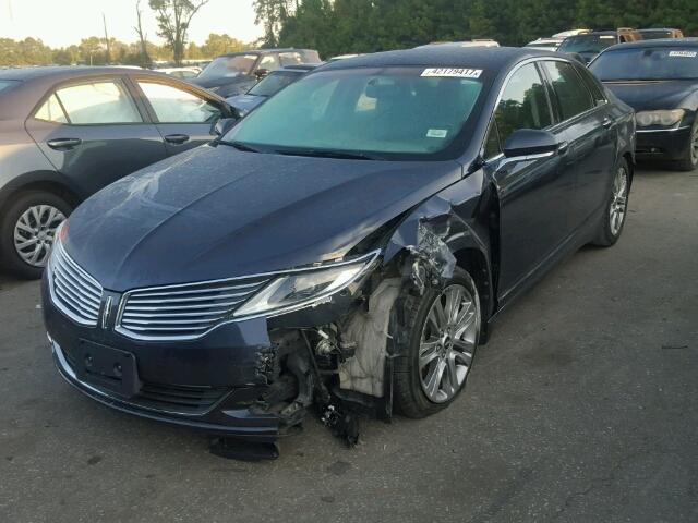 3LN6L2G90DR808643 - 2013 LINCOLN MKZ BLACK photo 2