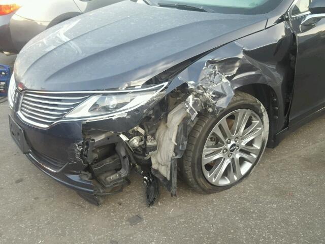 3LN6L2G90DR808643 - 2013 LINCOLN MKZ BLACK photo 9