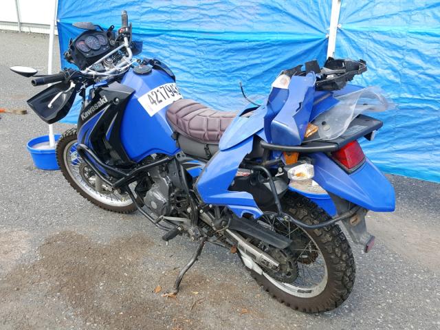 JKAKLEE169DA20402 - 2009 KAWASAKI KL650 E BLUE photo 3