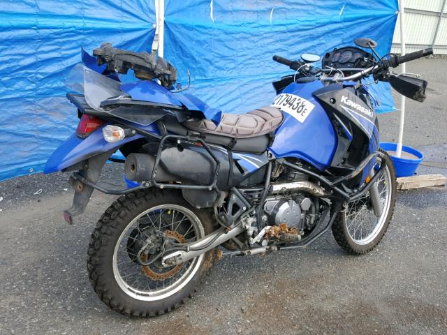 JKAKLEE169DA20402 - 2009 KAWASAKI KL650 E BLUE photo 4