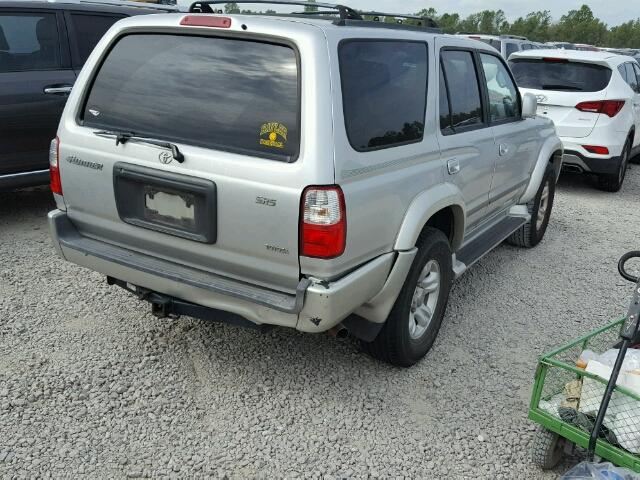 JT3GN86R710195606 - 2001 TOYOTA 4RUNNER SR GRAY photo 4