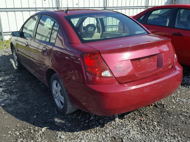 1G8AZ58F37Z153035 - 2007 SATURN ION LEVEL RED photo 3