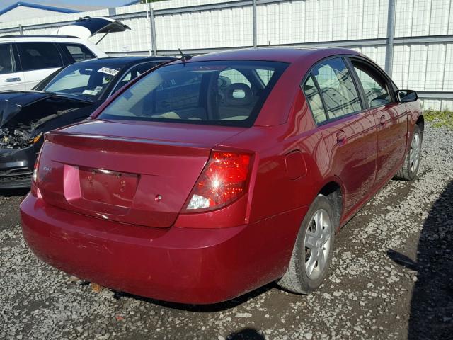 1G8AZ58F37Z153035 - 2007 SATURN ION LEVEL RED photo 4