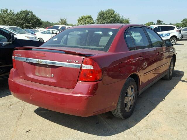 1G1ZT548X5F245512 - 2005 CHEVROLET MALIBU LS RED photo 4