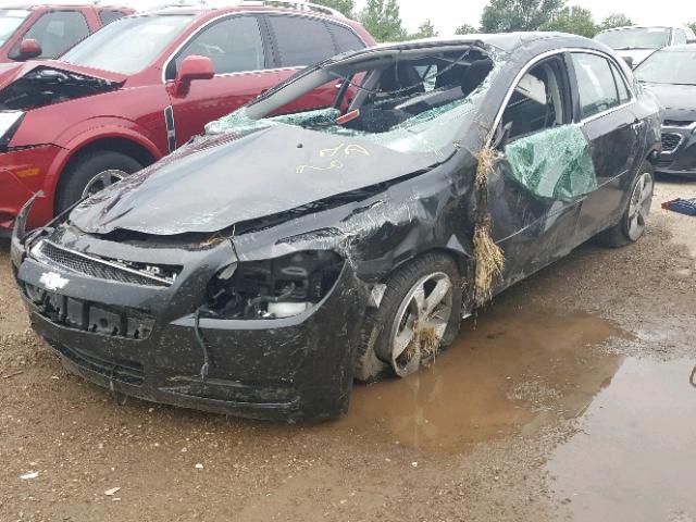 1G1ZC5E03CF159870 - 2012 CHEVROLET MALIBU 1LT BLACK photo 2