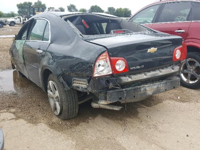 1G1ZC5E03CF159870 - 2012 CHEVROLET MALIBU 1LT BLACK photo 3