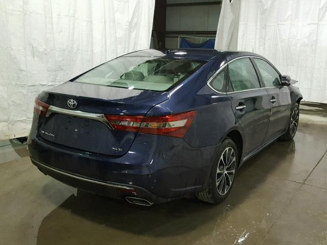 4T1BK1EB4GU208531 - 2016 TOYOTA AVALON XLE BLUE photo 4