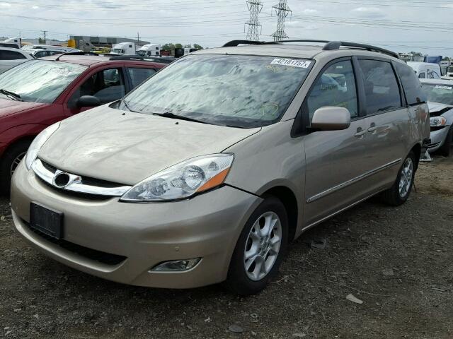 5TDZA22C66S516232 - 2006 TOYOTA SIENNA XLE GOLD photo 2