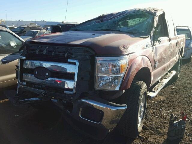 1FT7W2BT9FEC97474 - 2015 FORD F250 SUPER RED photo 2