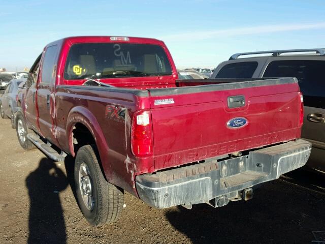 1FT7W2BT9FEC97474 - 2015 FORD F250 SUPER RED photo 3