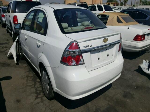 KL1TD5DE1BB131120 - 2011 CHEVROLET AVEO LS WHITE photo 3