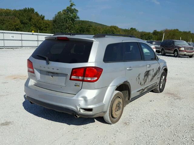 3C4PDCBG9CT387881 - 2012 DODGE JOURNEY SX SILVER photo 4