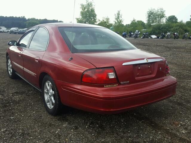 1MEFM50U81A621611 - 2001 MERCURY SABLE GS MAROON photo 3