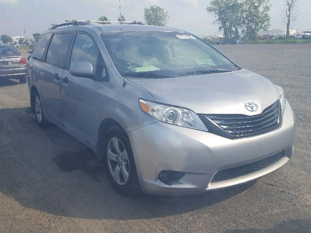 5TDZK3DCXDS345031 - 2013 TOYOTA SIENNA BAS GRAY photo 1