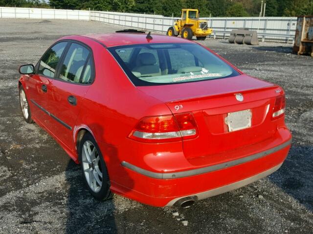 YS3FH49Y441018836 - 2004 SAAB 9-3 AERO RED photo 3