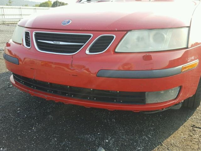 YS3FH49Y441018836 - 2004 SAAB 9-3 AERO RED photo 9