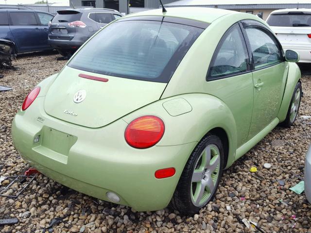 3VWCD21C33M409713 - 2003 VOLKSWAGEN NEW BEETLE მწვანე ფოტო 4
