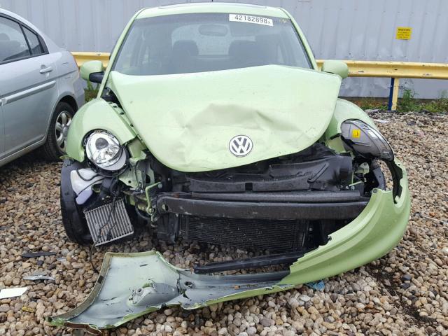 3VWCD21C33M409713 - 2003 VOLKSWAGEN NEW BEETLE მწვანე ფოტო 9