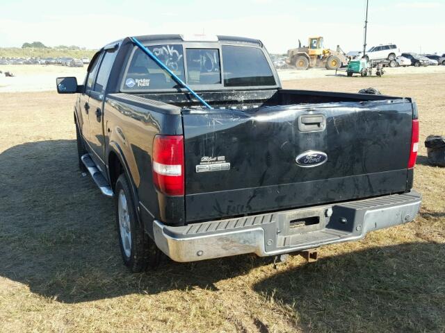 1FTPW12V56FB40742 - 2006 FORD F150 BLACK photo 3