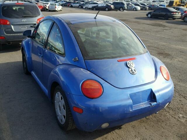 3VWBA21C8YM402820 - 2000 VOLKSWAGEN NEW BEETLE 蓝色 照片 3