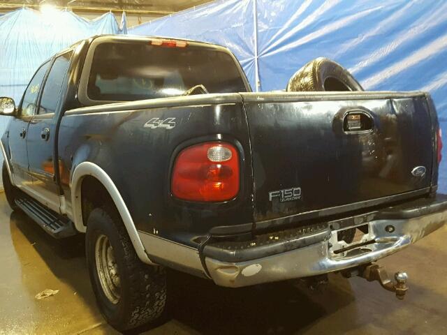 1FTRW08L21KB09165 - 2001 FORD F150 SUPER BLACK photo 3