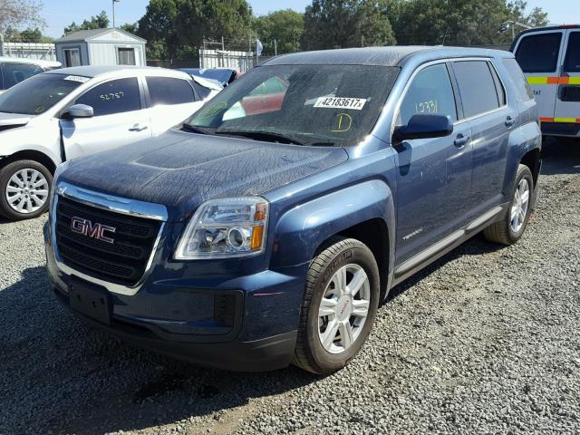 2GKALMEK0G6135479 - 2016 GMC TERRAIN SL BLUE photo 2