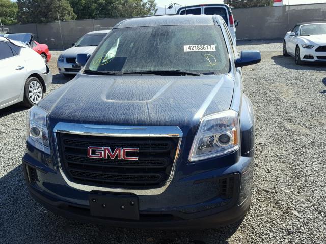 2GKALMEK0G6135479 - 2016 GMC TERRAIN SL BLUE photo 9