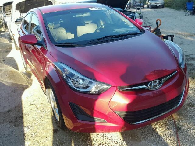 KMHDH4AEXFU364418 - 2015 HYUNDAI ELANTRA SE RED photo 1